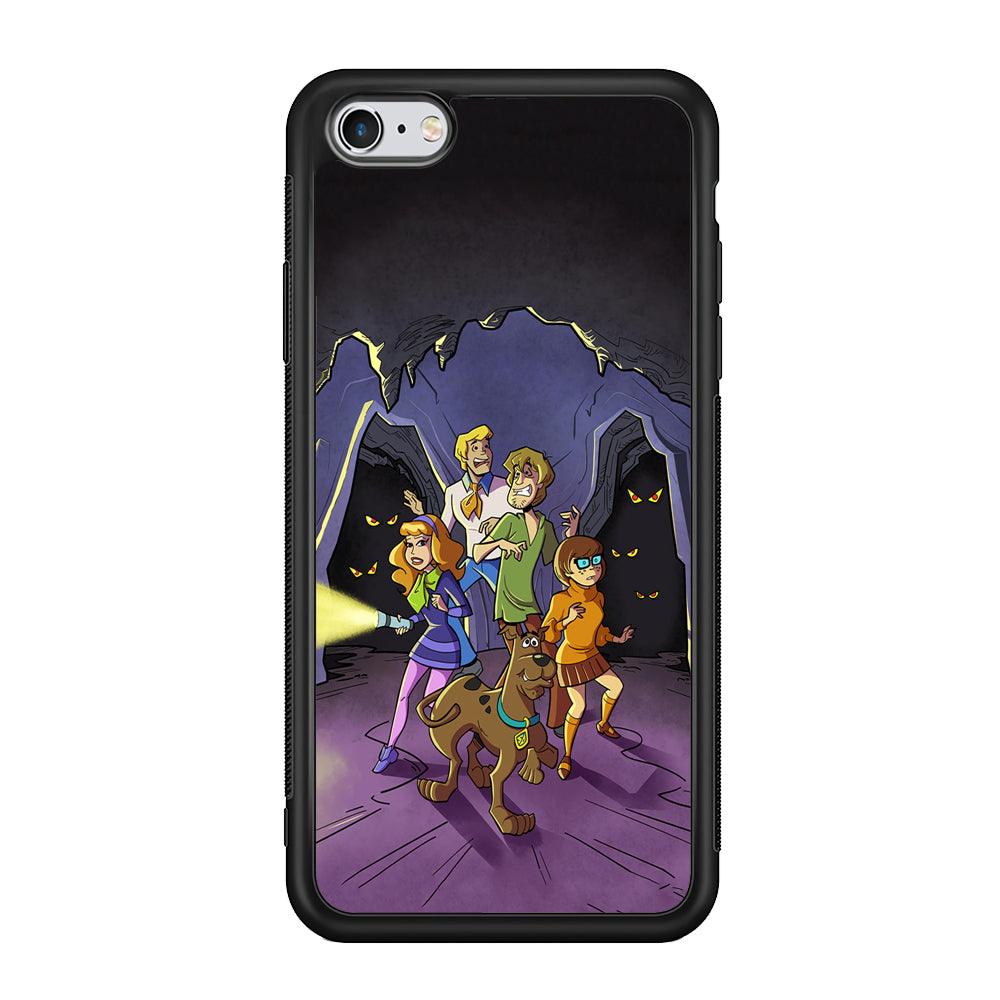 Scooby Doo Everybody Afraid iPhone 6 Plus | 6s Plus Case-Rubber Black (2D Case)-Oxvistore
