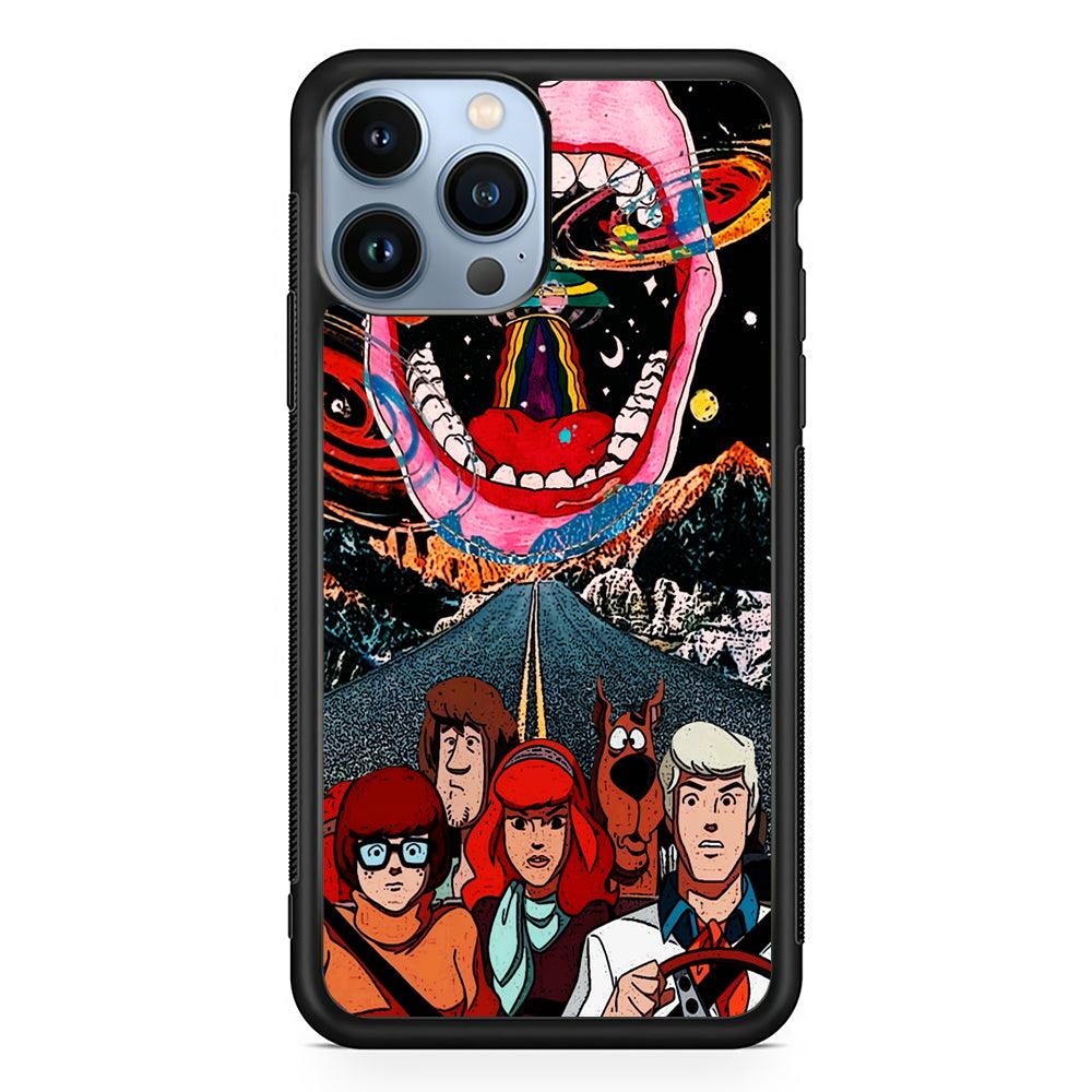 Scooby Doo Hippie Art 2D Rubber Phone Case-Black-Oxvistore