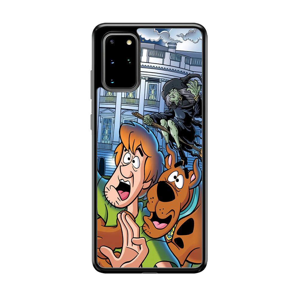 Scooby Doo Running From The Witch Samsung Galaxy S20 Plus Case-Rubber Black (2D Case)-Oxvistore