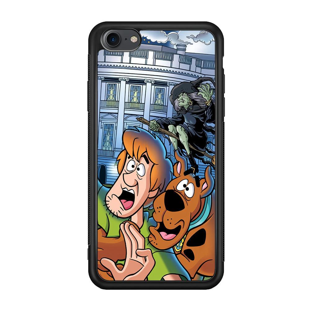 Scooby Doo Running From The Witch iPhone 7 Case-Rubber Black (2D Case)-Oxvistore