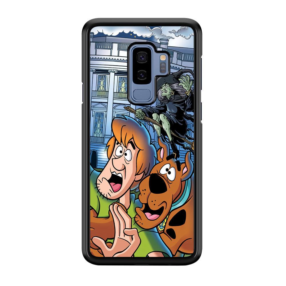 Scooby Doo Running From The Witch Samsung Galaxy S9 Plus Case-Rubber Black (2D Case)-Oxvistore