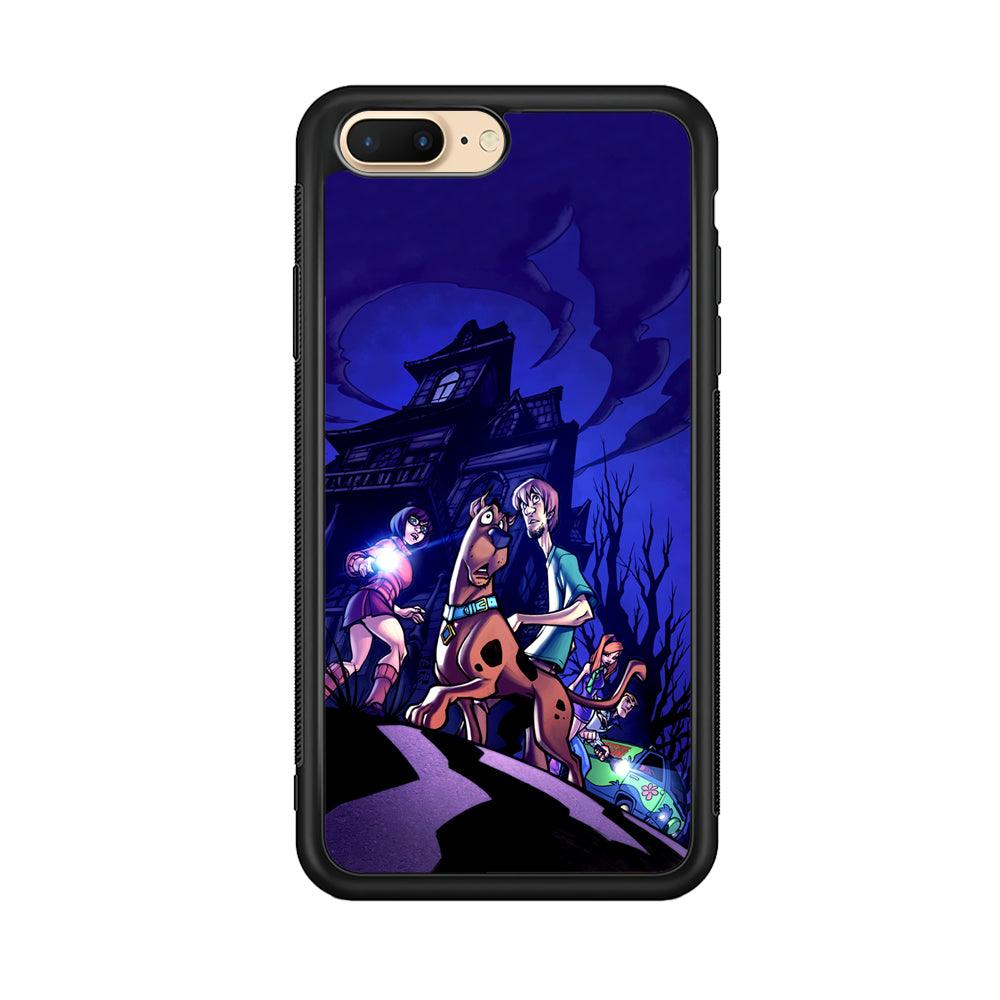 Scooby Doo Seeing The Clue iPhone 7 Plus Case-Rubber Black (2D Case)-Oxvistore