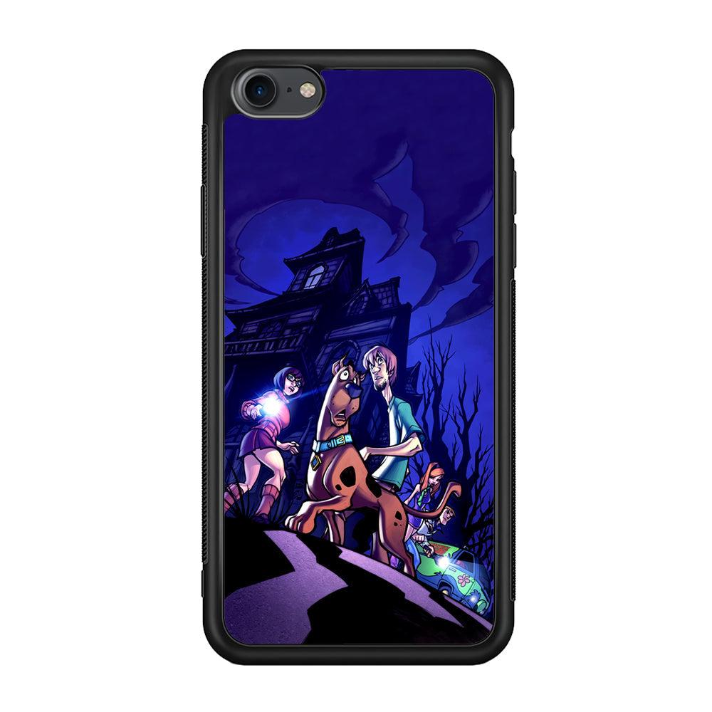 Scooby Doo Seeing The Clue iPhone 8 Case-Rubber Black (2D Case)-Oxvistore