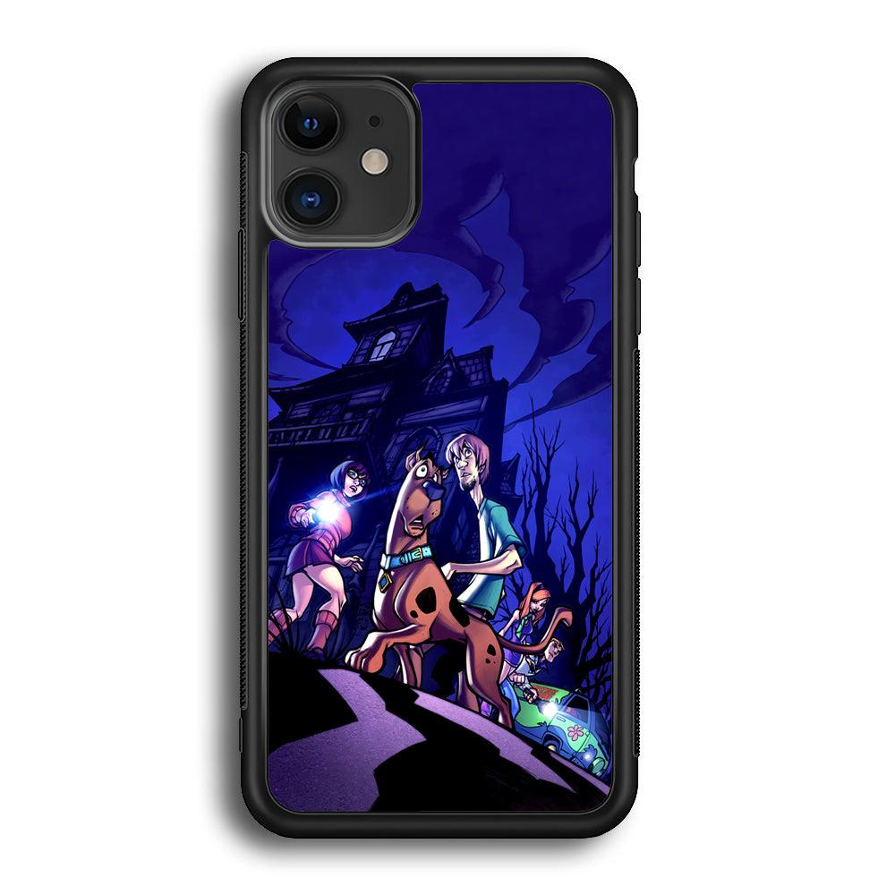 Scooby Doo Seeing The Clue iPhone 12 Case-Rubber Black (2D Case)-Oxvistore