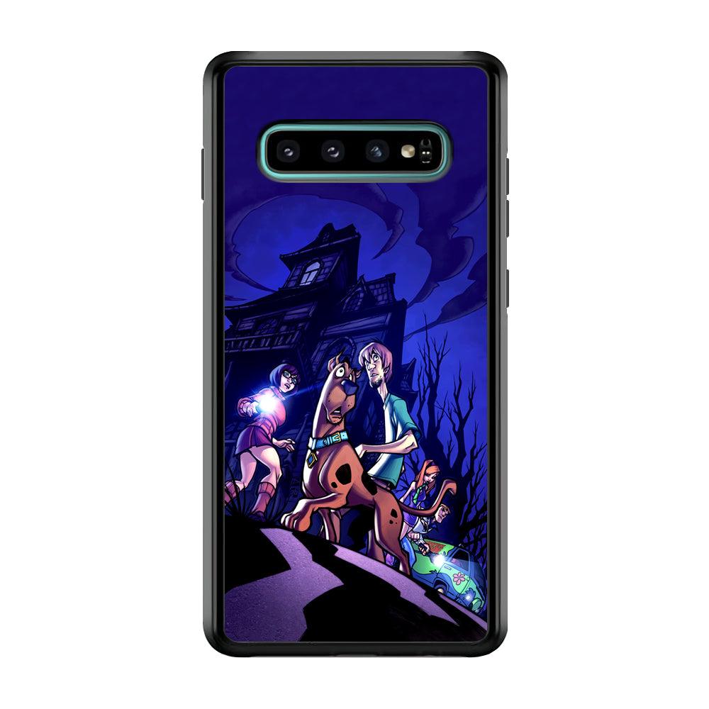 Scooby Doo Seeing The Clue Samsung Galaxy S10 Plus Case-Rubber Black (2D Case)-Oxvistore