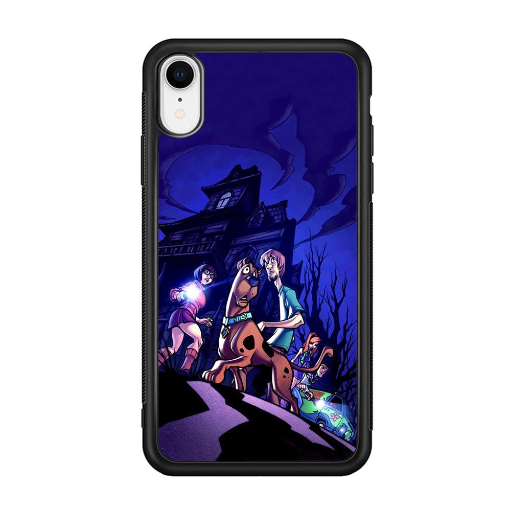 Scooby Doo Seeing The Clue iPhone XR Case-Rubber Black (2D Case)-Oxvistore
