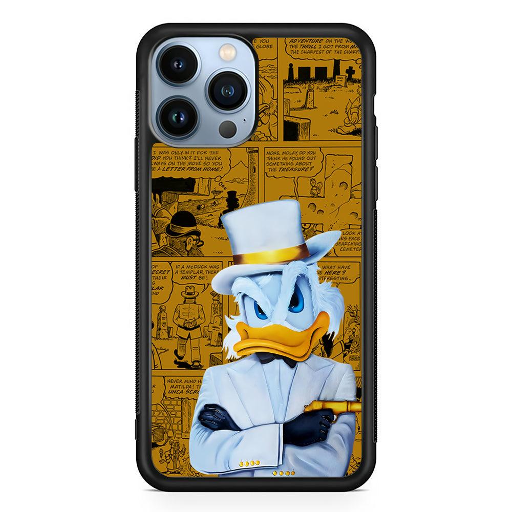 Scrooge McDuck Comic 2D Rubber Phone Case-Black-Oxvistore