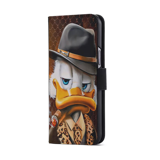Scrooge McDuck Godfather Flip Wallet Phone Case-Oxvistore