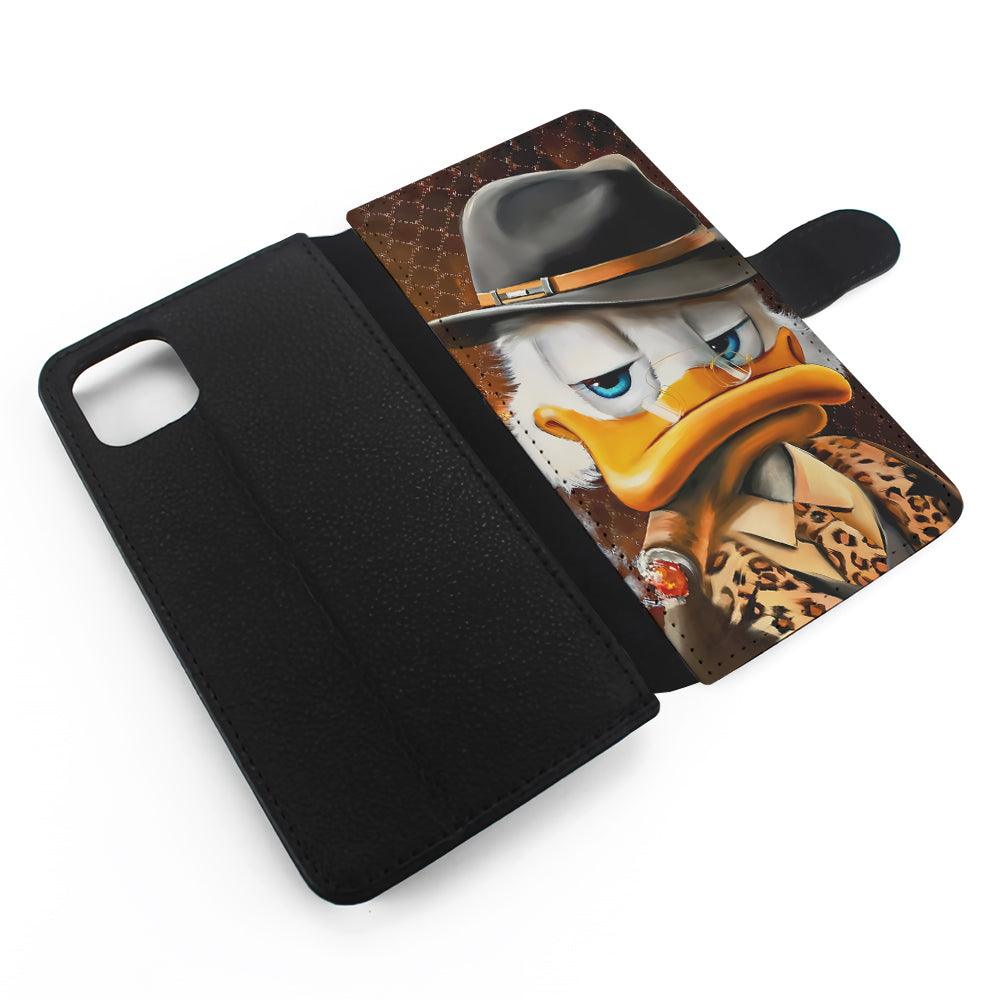 Scrooge McDuck Godfather Flip Wallet Phone Case-Oxvistore