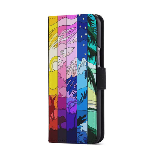 Season Difference Spectrum Flip Wallet Phone Case-Oxvistore