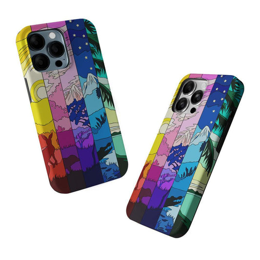 Season Difference Spectrum 2 in 1 Tough Phone Case-Oxvistore