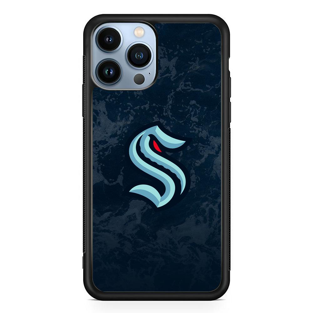 Seattle Kraken Logo 2D Rubber Phone Case-Black-Oxvistore
