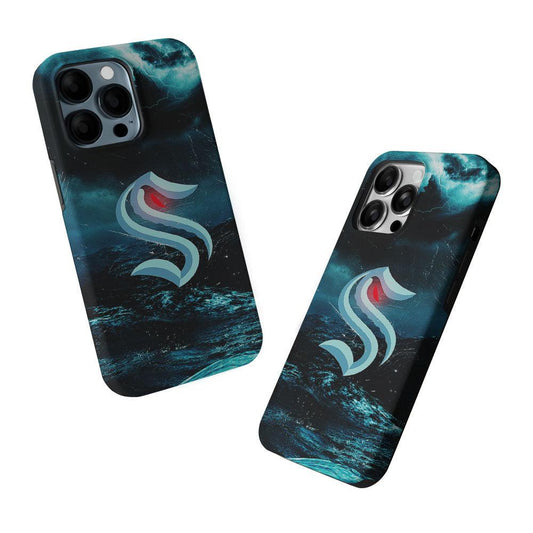Seattle Kraken Storm 2 in 1 Tough Phone Case-Oxvistore