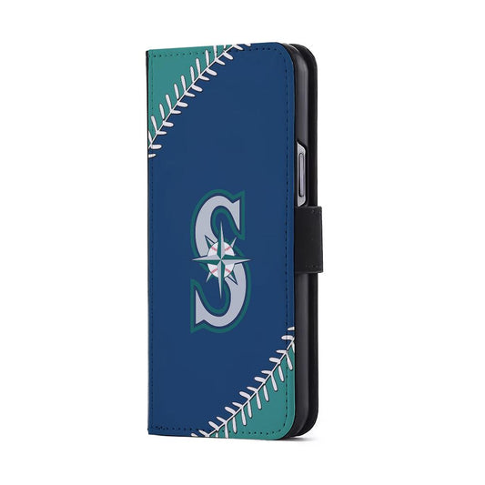 Seattle Mariners Ball Flip Wallet Phone Case-Oxvistore
