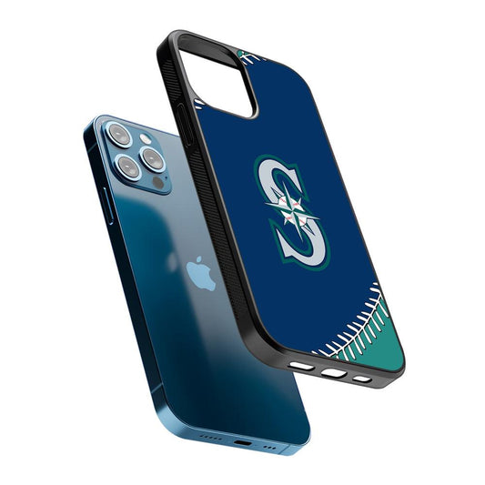 Seattle Mariners Ball 2D Rubber Phone Case-Oxvistore