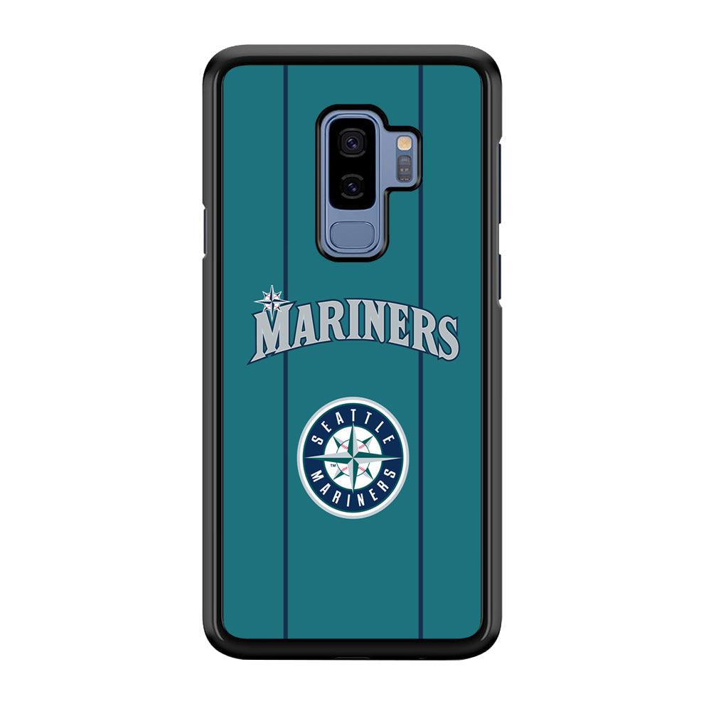 Seattle Mariners Green Blue Jersey Samsung Galaxy S9 Plus Case-Rubber Black (2D Case)-Oxvistore