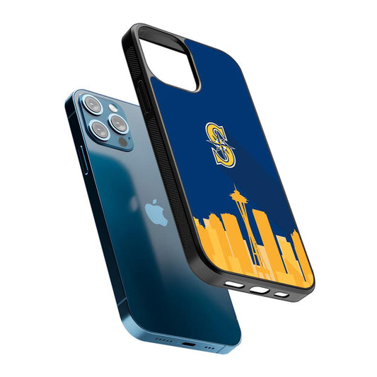 Seattle Mariners Logo 2D Rubber Phone Case-Oxvistore