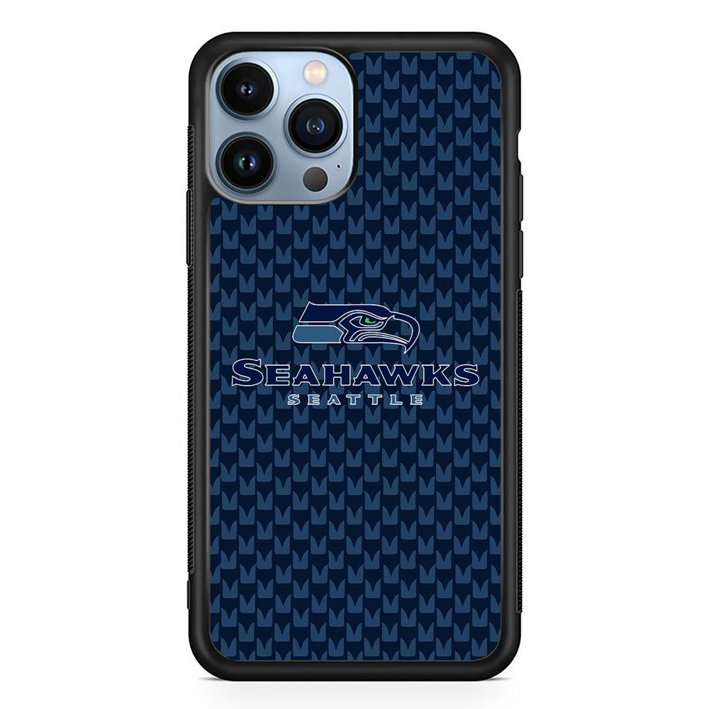 Seattle Seahawks Logo 2D Rubber Phone Case-Black-Oxvistore