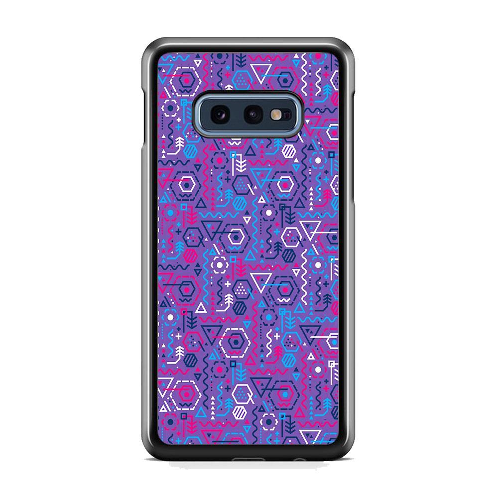 Shape of Algorithm Samsung Galaxy S10E Case-Rubber Black (2D Case)-Oxvistore