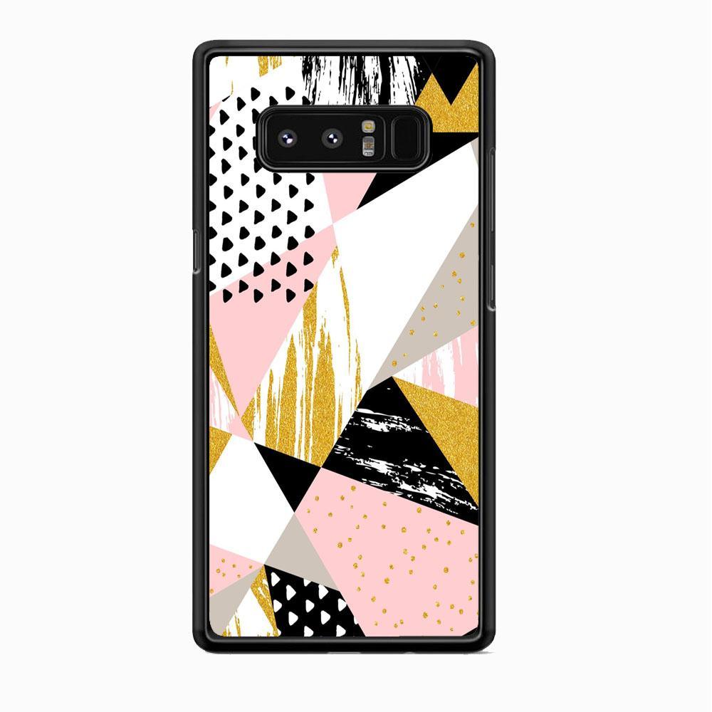 Shapes Abstract 01 Samsung Galaxy Note 8 Case-Rubber Black (2D Case)-Oxvistore