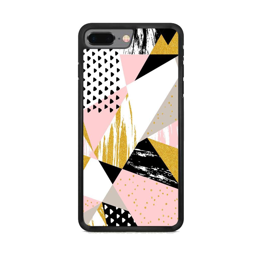 Shapes Abstract 01 iPhone 8 Plus Case-Rubber Black (2D Case)-Oxvistore