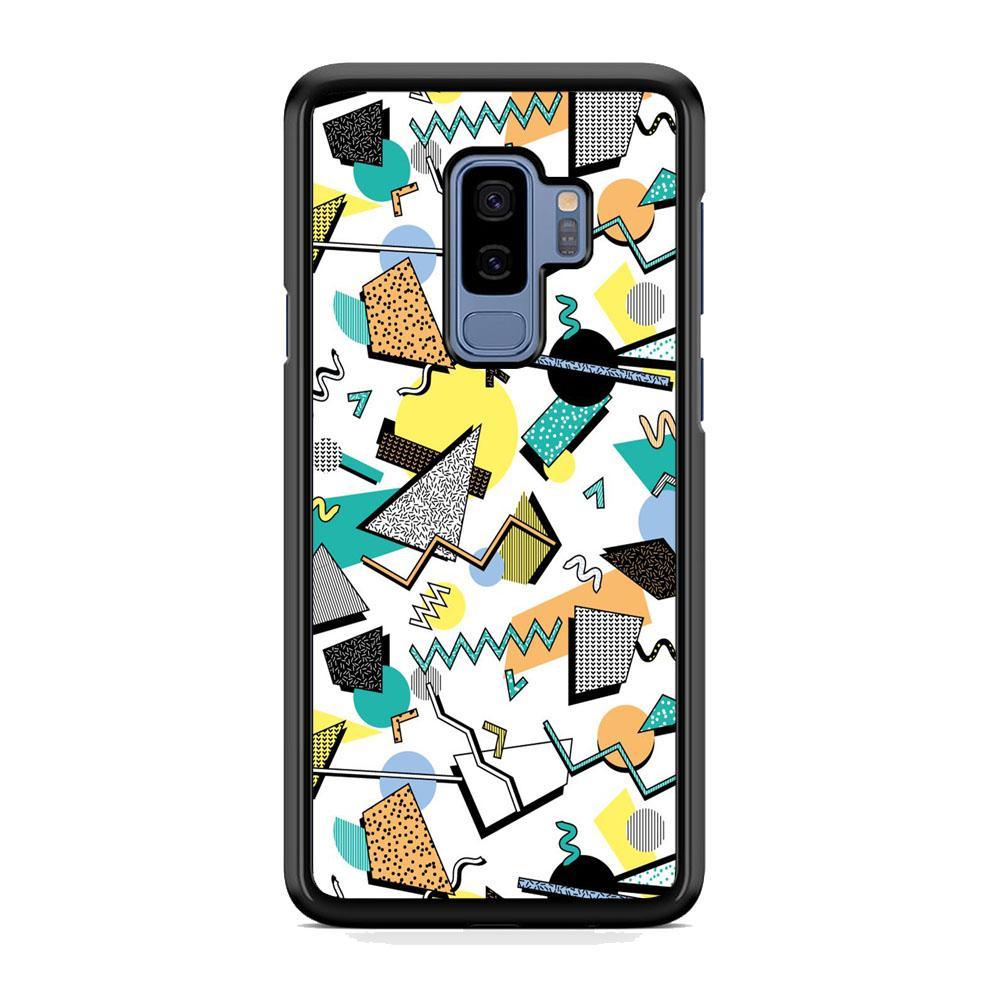 Shapes Abstract 02 Samsung Galaxy S9 Plus Case-Rubber Black (2D Case)-Oxvistore