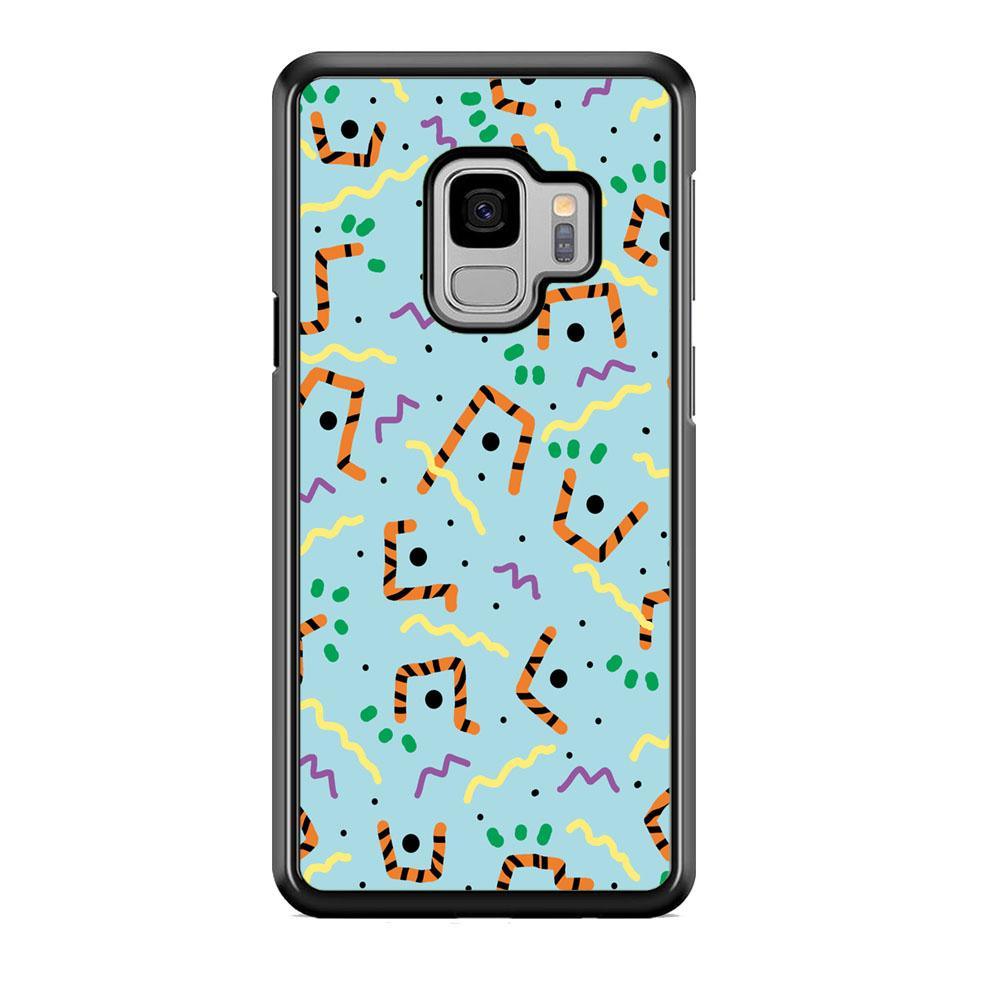 Shapes Abstract 03 Samsung Galaxy S9 Case-Rubber Black (2D Case)-Oxvistore