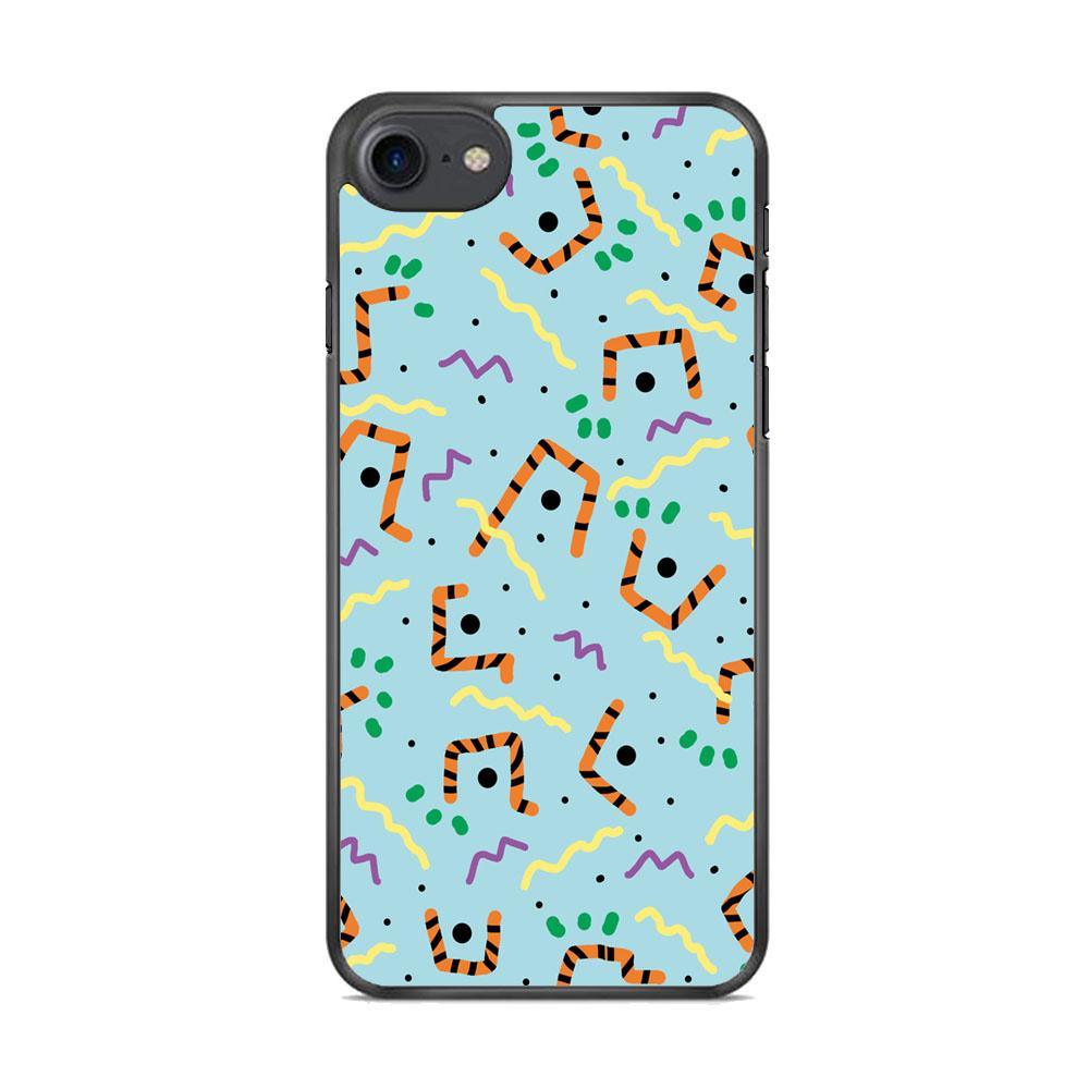 Shapes Abstract 03 iPhone 8 Case-Rubber Black (2D Case)-Oxvistore