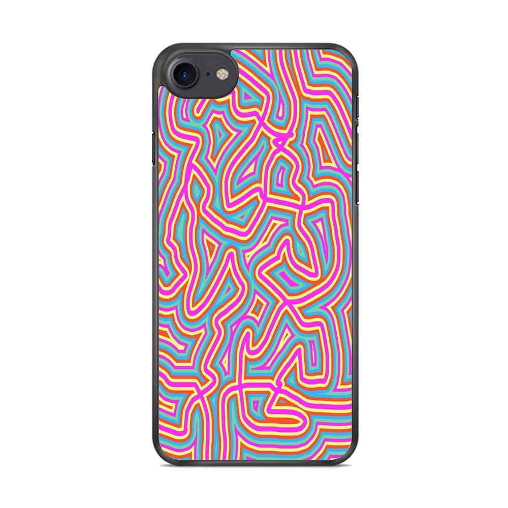 Shapes Abstract 04 iPhone 8 Case-Rubber Black (2D Case)-Oxvistore