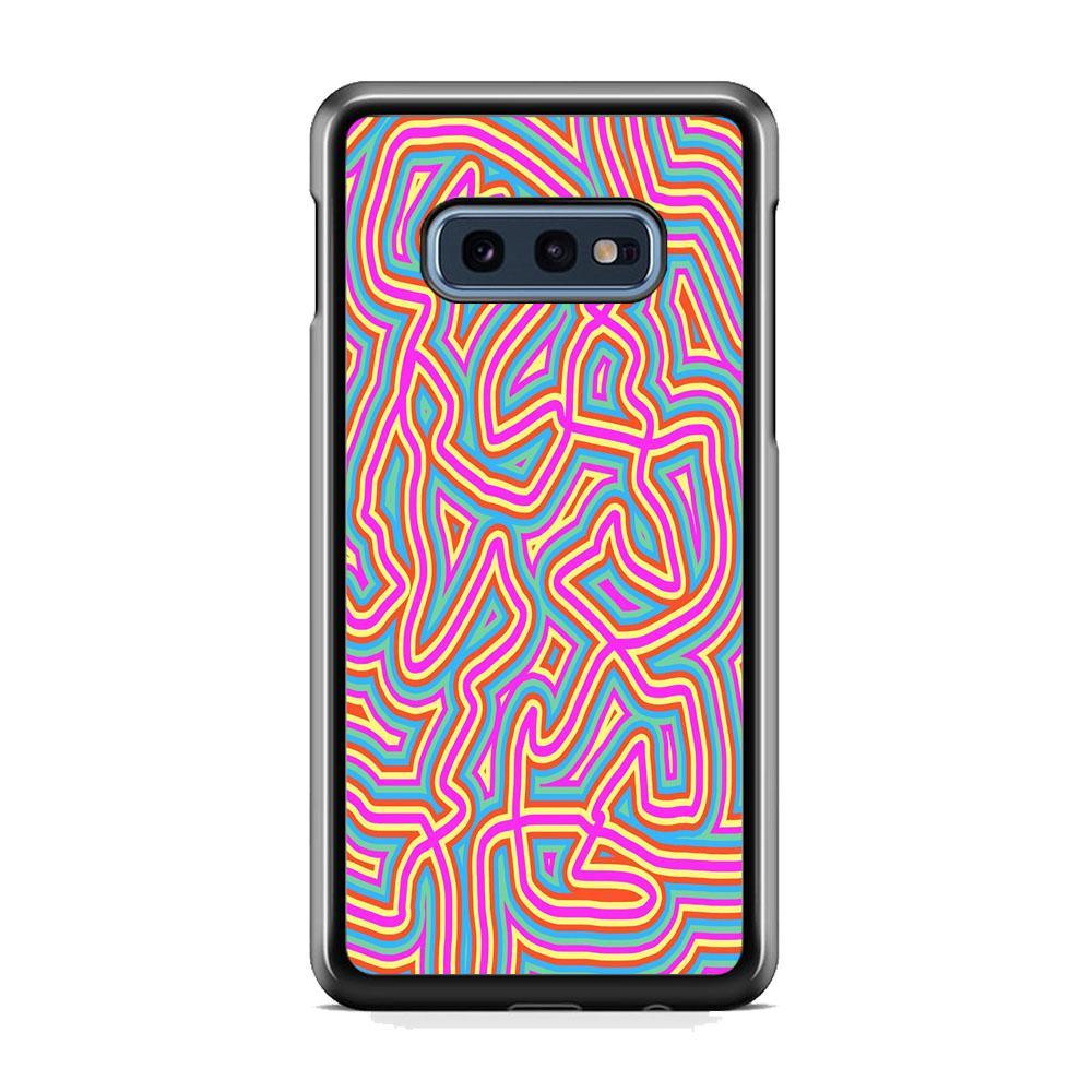 Shapes Abstract 04 Samsung Galaxy S10E Case-Rubber Black (2D Case)-Oxvistore