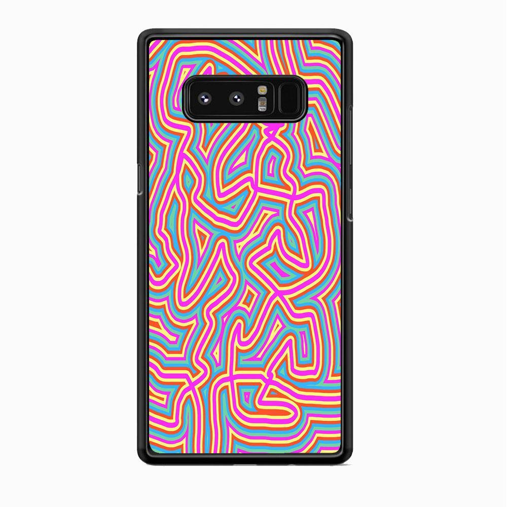 Shapes Abstract 04 Samsung Galaxy Note 8 Case-Rubber Black (2D Case)-Oxvistore