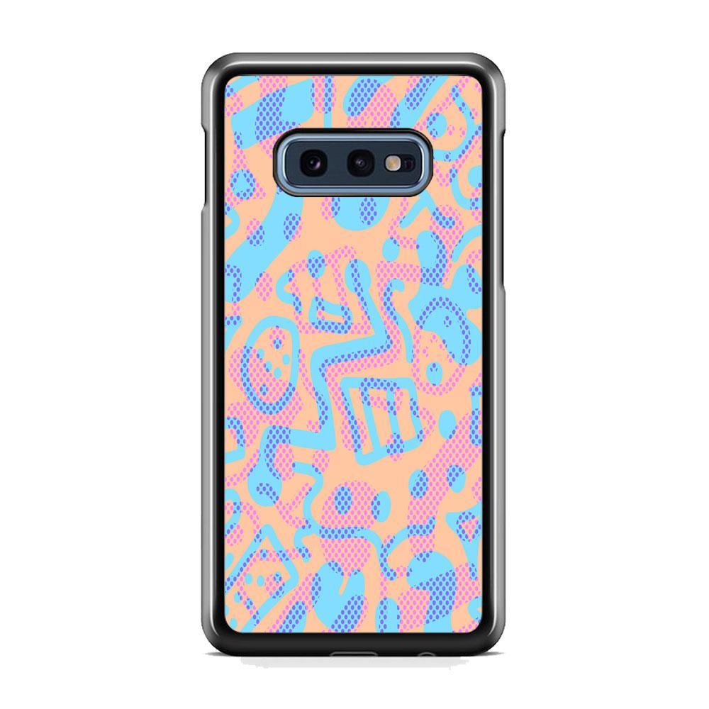 Shapes Abstract 05 Samsung Galaxy S10E Case-Rubber Black (2D Case)-Oxvistore