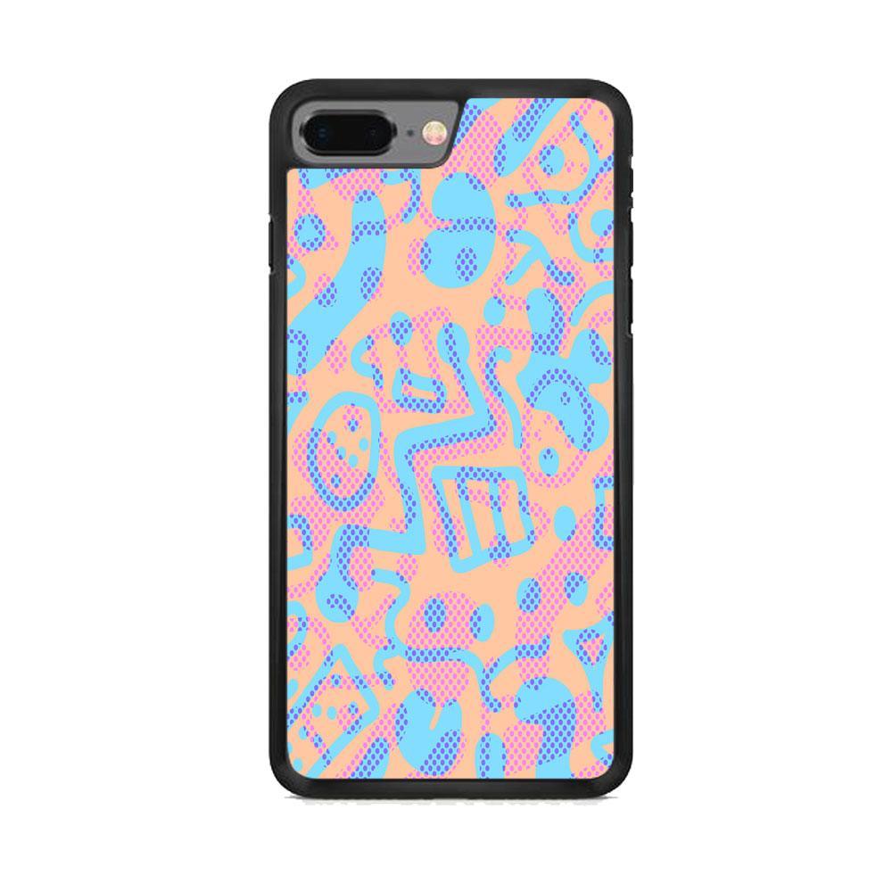 Shapes Abstract 05 iPhone 8 Plus Case-Rubber Black (2D Case)-Oxvistore