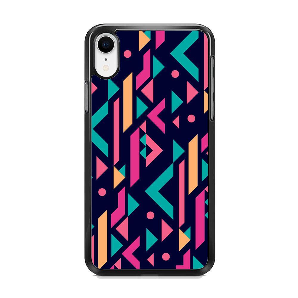 Shapes Abstract 07 iPhone XR Case-Rubber Black (2D Case)-Oxvistore