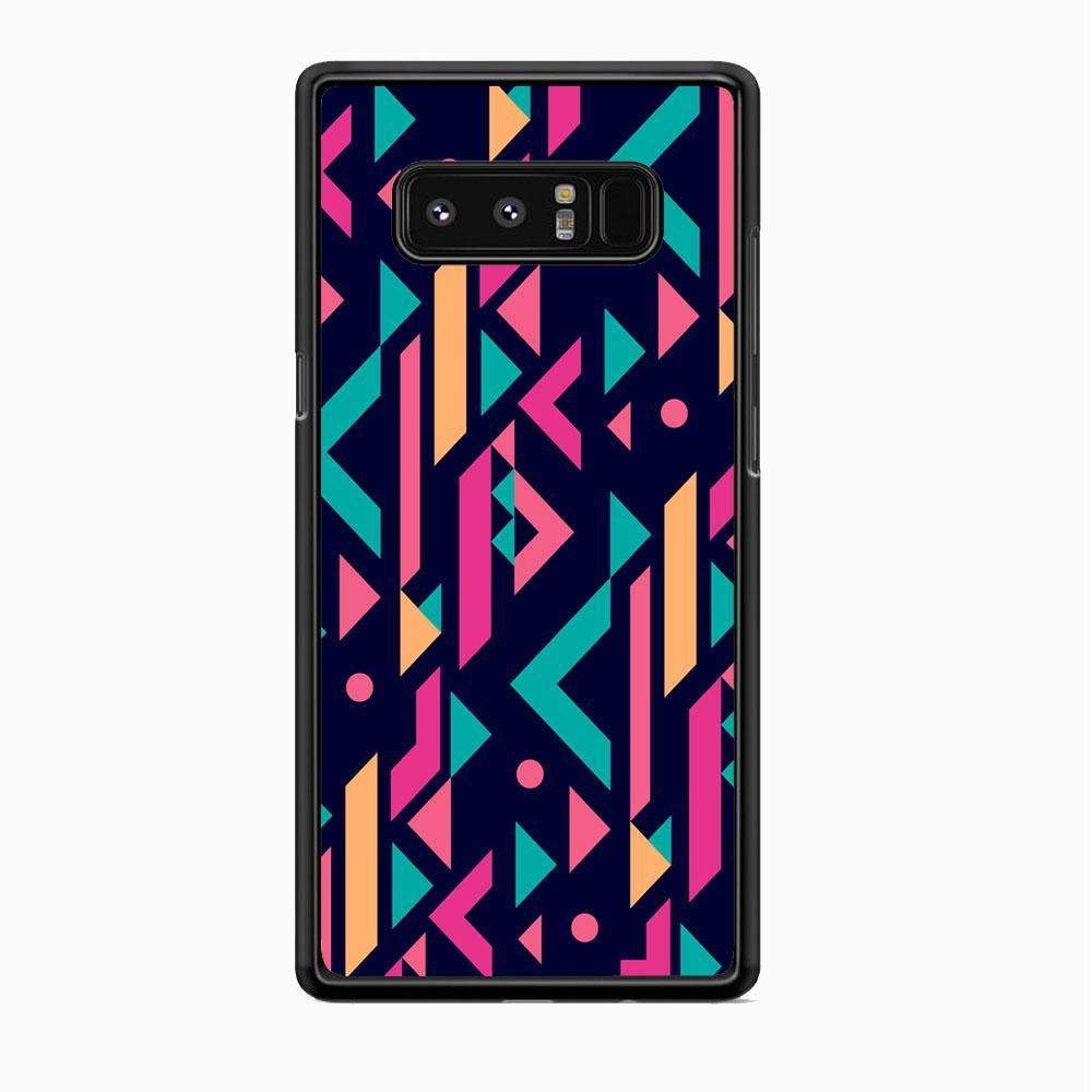 Shapes Abstract 07 Samsung Galaxy Note 8 Case-Rubber Black (2D Case)-Oxvistore