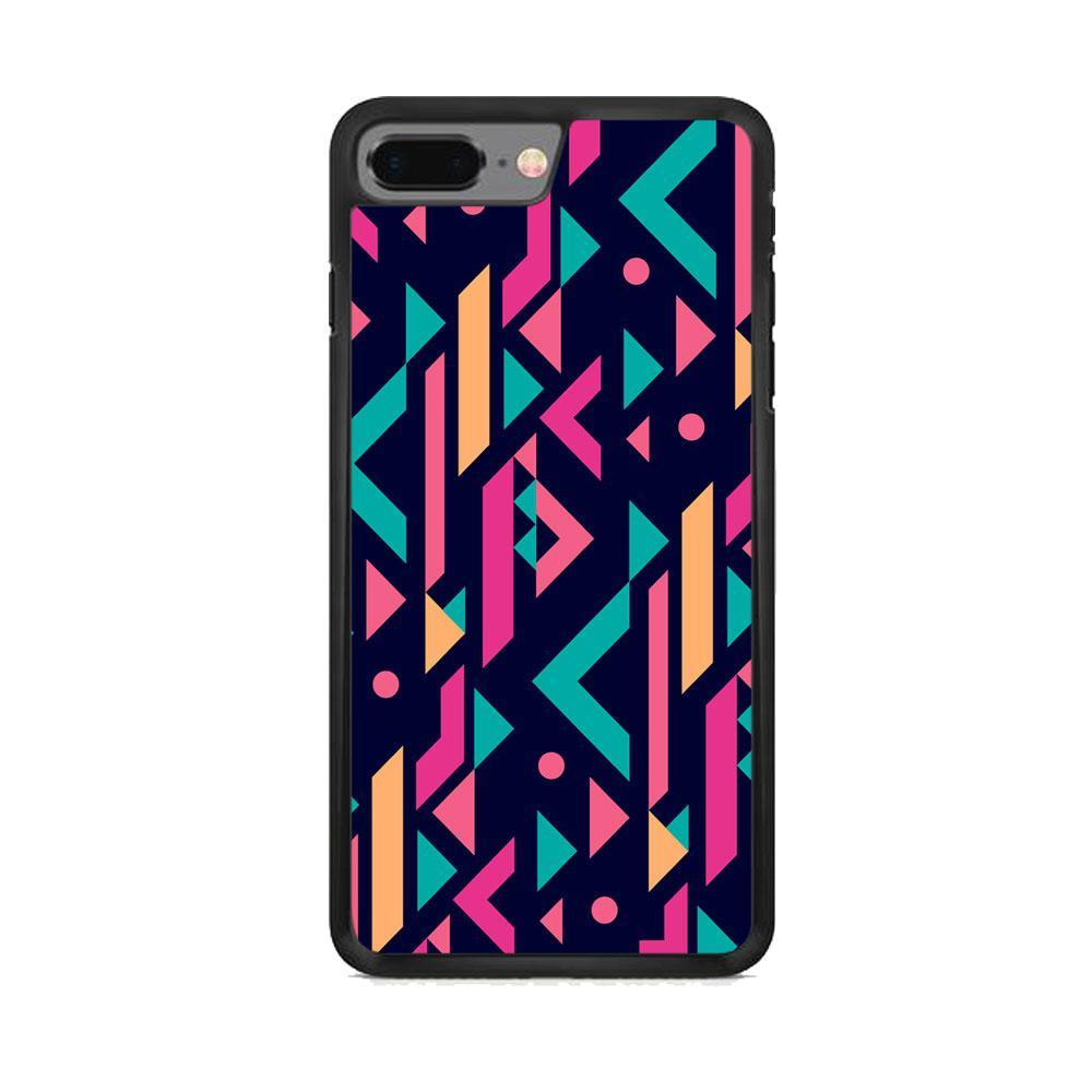 Shapes Abstract 07 iPhone 8 Plus Case-Rubber Black (2D Case)-Oxvistore