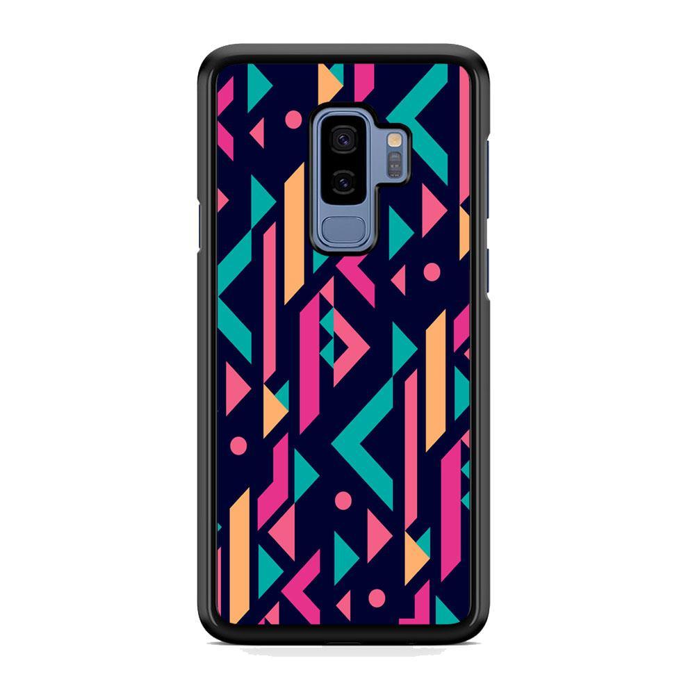 Shapes Abstract 07 Samsung Galaxy S9 Plus Case-Rubber Black (2D Case)-Oxvistore