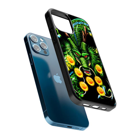 Shenron Dragon Ball Z Black 2D Rubber Phone Case-Oxvistore