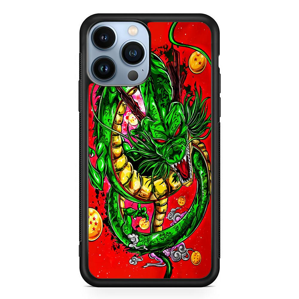 Shenron Dragon Ball Z Red 2D Rubber Phone Case-Black-Oxvistore