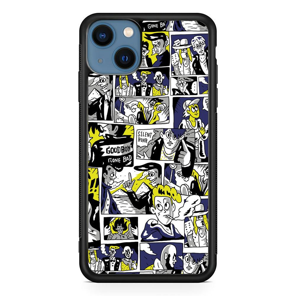 Silent Riders Gone Bad iPhone 15 Plus Case-Rubber Black (2D Case)-Oxvistore