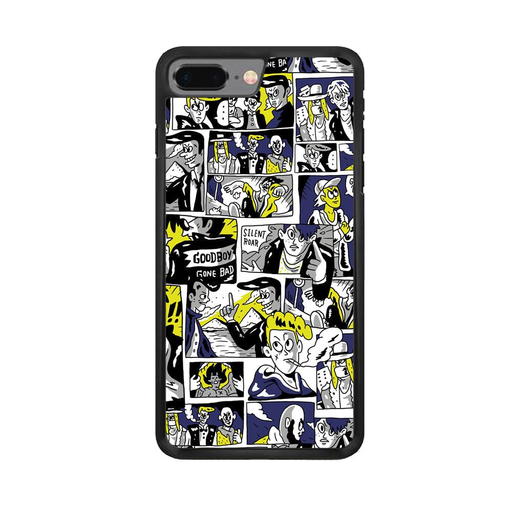 Silent Riders Gone Bad iPhone 7 Plus Case-Rubber Black (2D Case)-Oxvistore