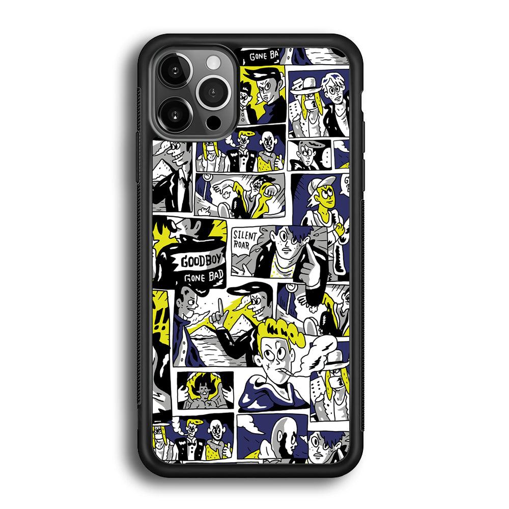 Silent Riders Gone Bad iPhone 12 Pro Case-Rubber Black (2D Case)-Oxvistore