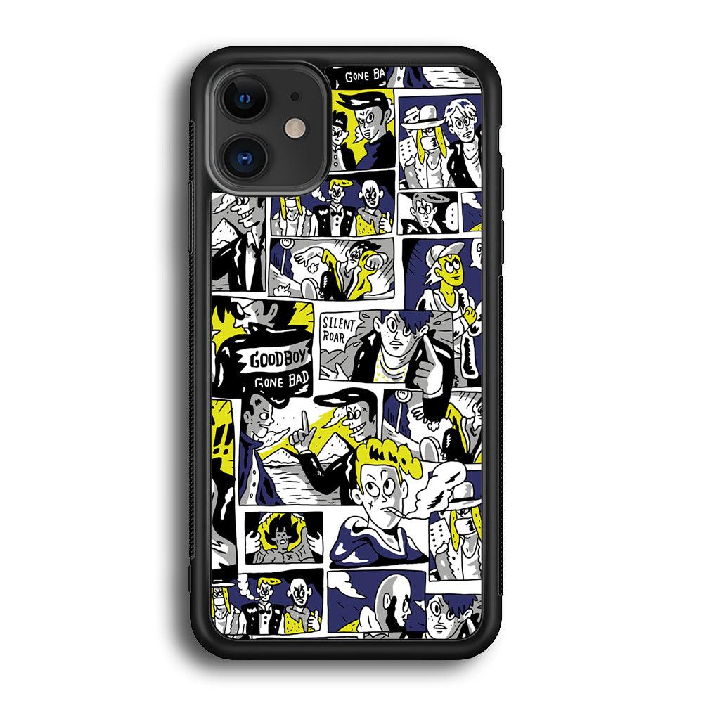 Silent Riders Gone Bad iPhone 12 Case-Rubber Black (2D Case)-Oxvistore