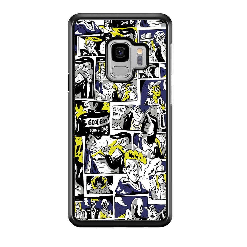 Silent Riders Gone Bad Samsung Galaxy S9 Case-Rubber Black (2D Case)-Oxvistore