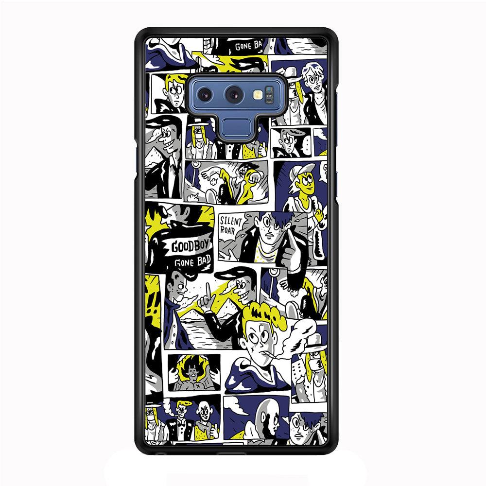 Silent Riders Gone Bad Samsung Galaxy Note 9 Case-Rubber Black (2D Case)-Oxvistore