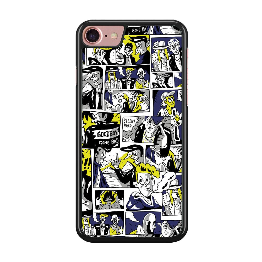 Silent Riders Gone Bad iPhone 8 Case-Rubber Black (2D Case)-Oxvistore
