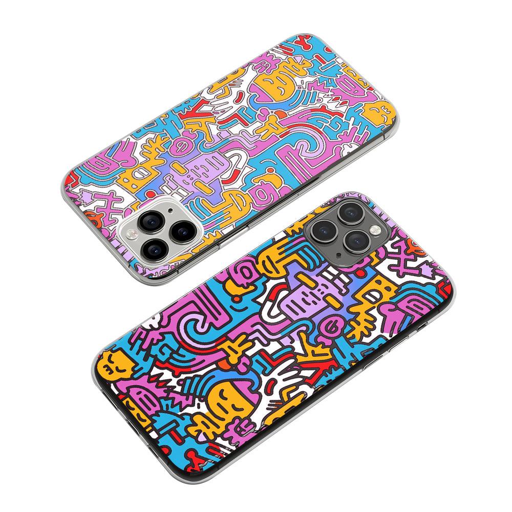 Silhouette Concept with Coloring Clear Soft Case-Oxvistore