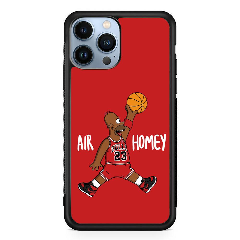 Simpson Air Homey Chicago Bulls 2D Rubber Phone Case-Black-Oxvistore