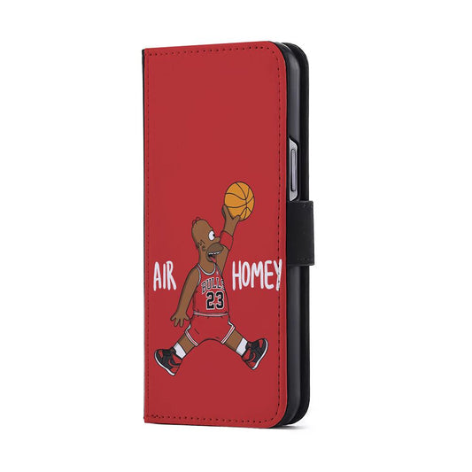 Simpson Air Homey Chicago Bulls Flip Wallet Phone Case-Oxvistore
