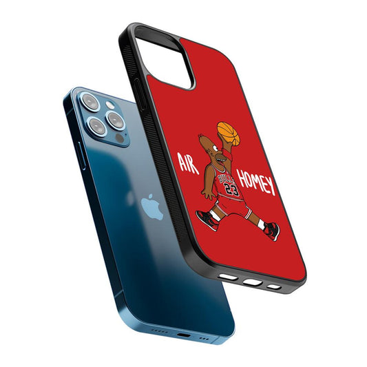 Simpson Air Homey Chicago Bulls 2D Rubber Phone Case-Oxvistore